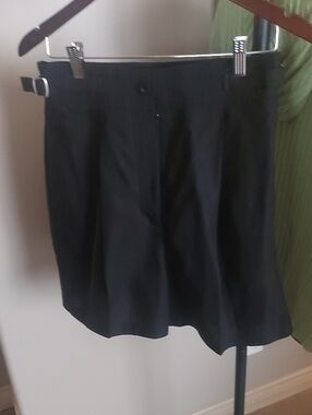 COS Black Shorts Linen Blend